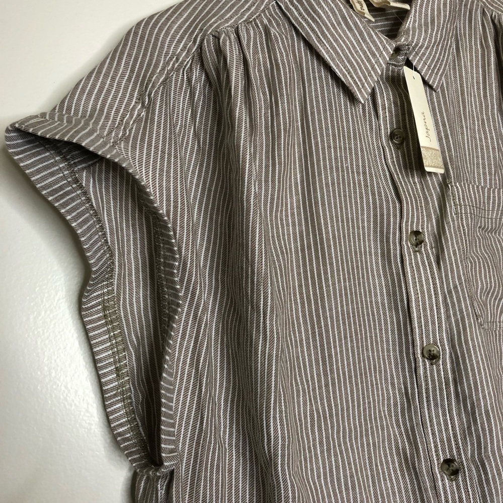 NWOT Japna Striped Blouse